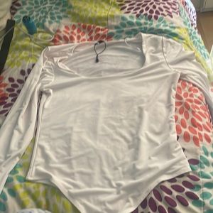 White bodysuit size small from dynamite (new)